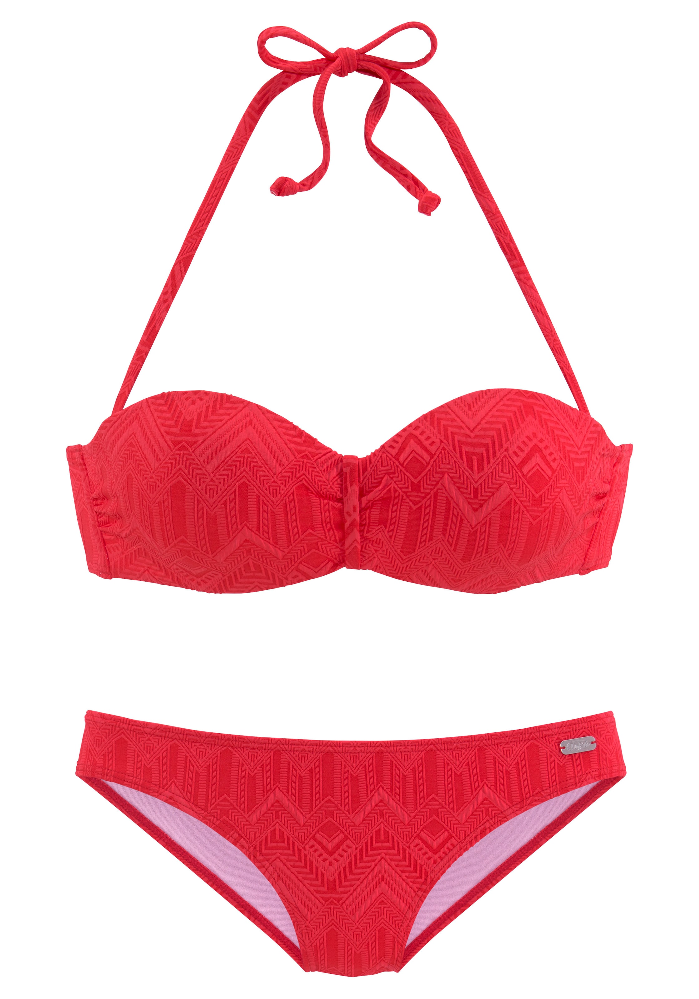 BUFFALO Bandeau Bikini i rød: forside
