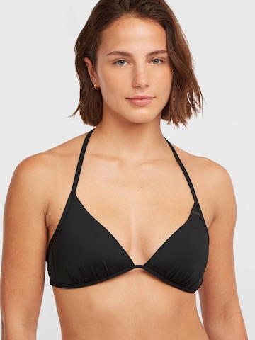 O'NEILL - Triangular Top de biquíni 'Sao' em preto: frente