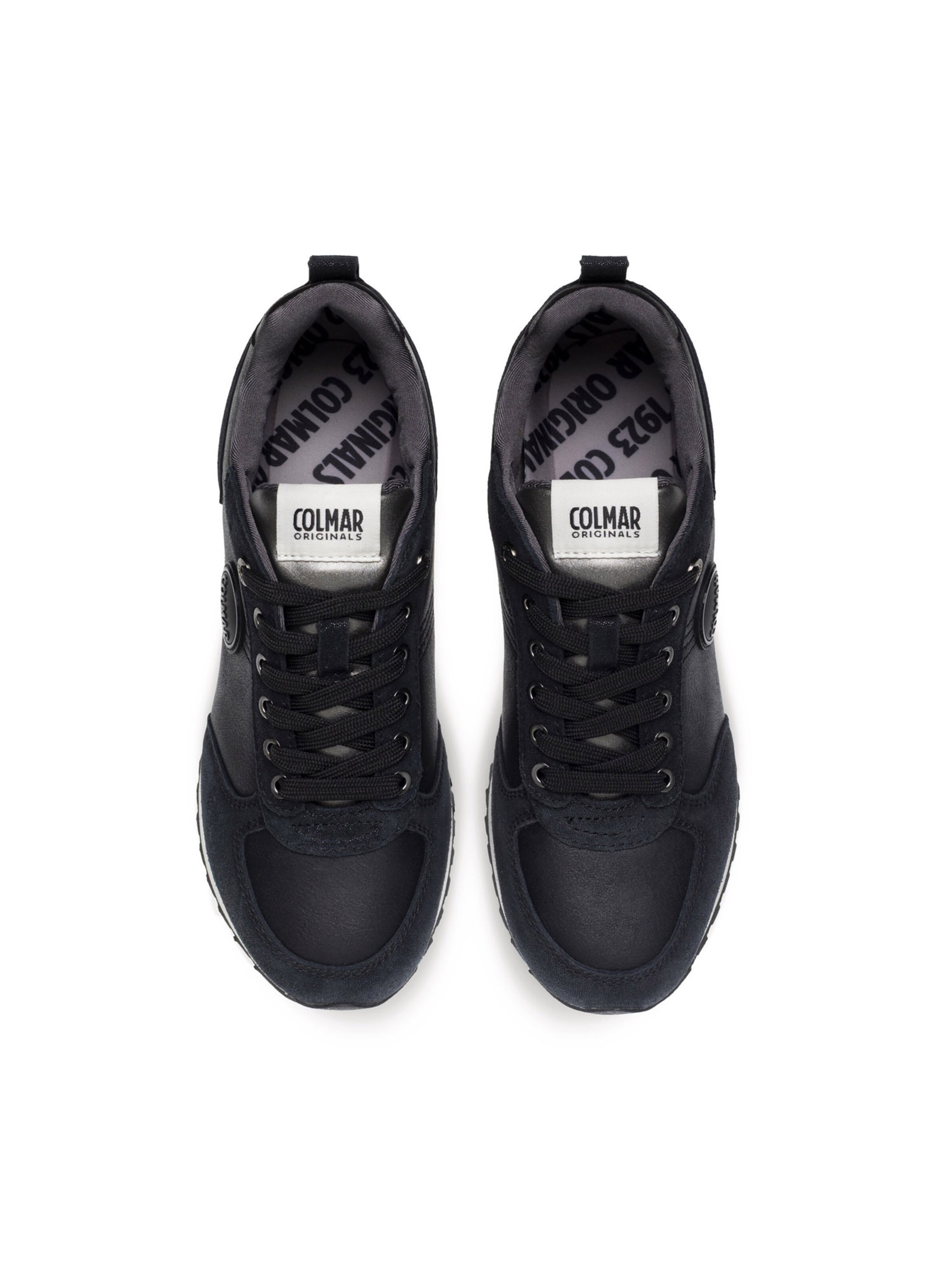 Baskets basses 'Travis Punk' Colmar en noir : au dessus