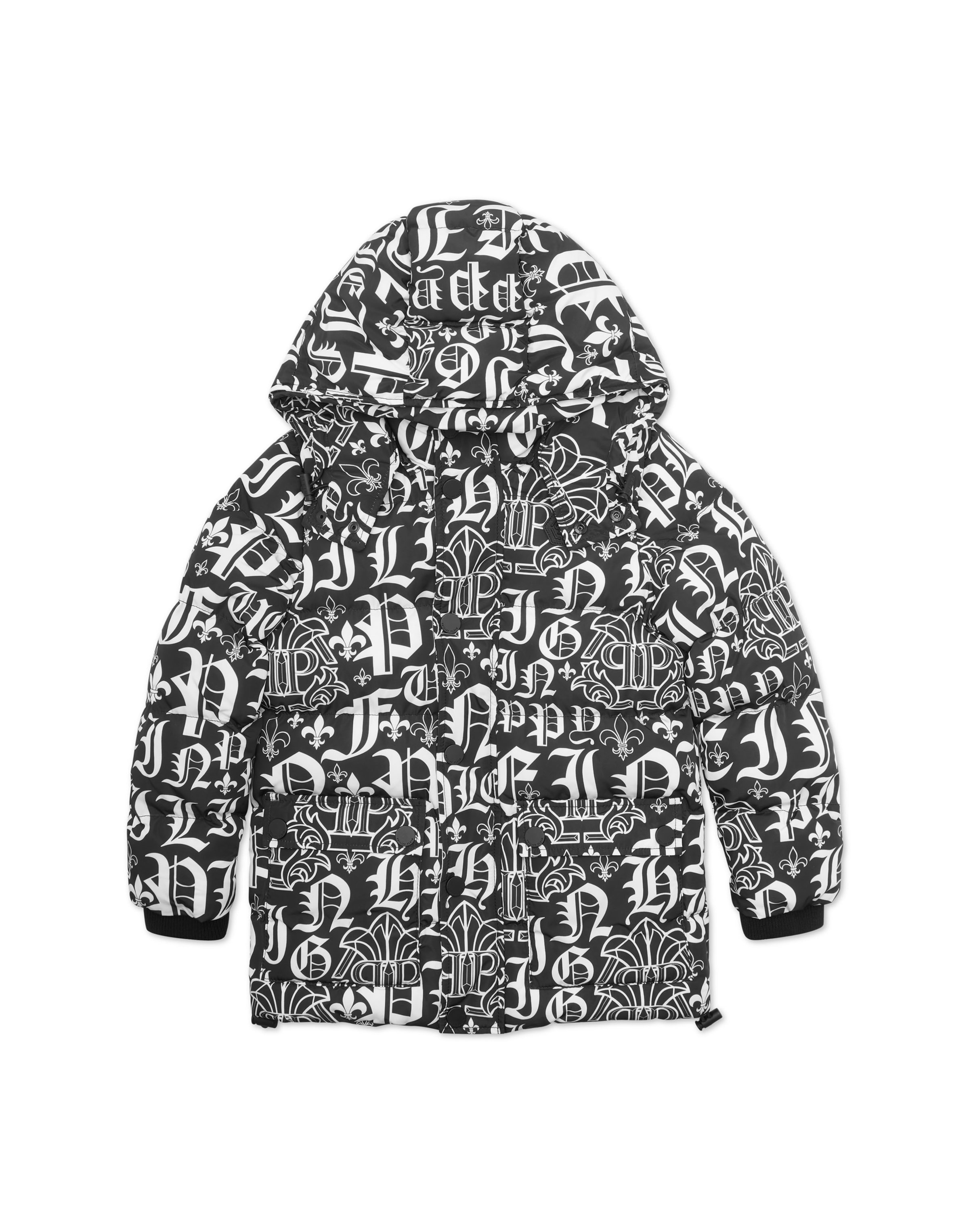 Philipp Plein Jacke in Schwarz: Vorderseite