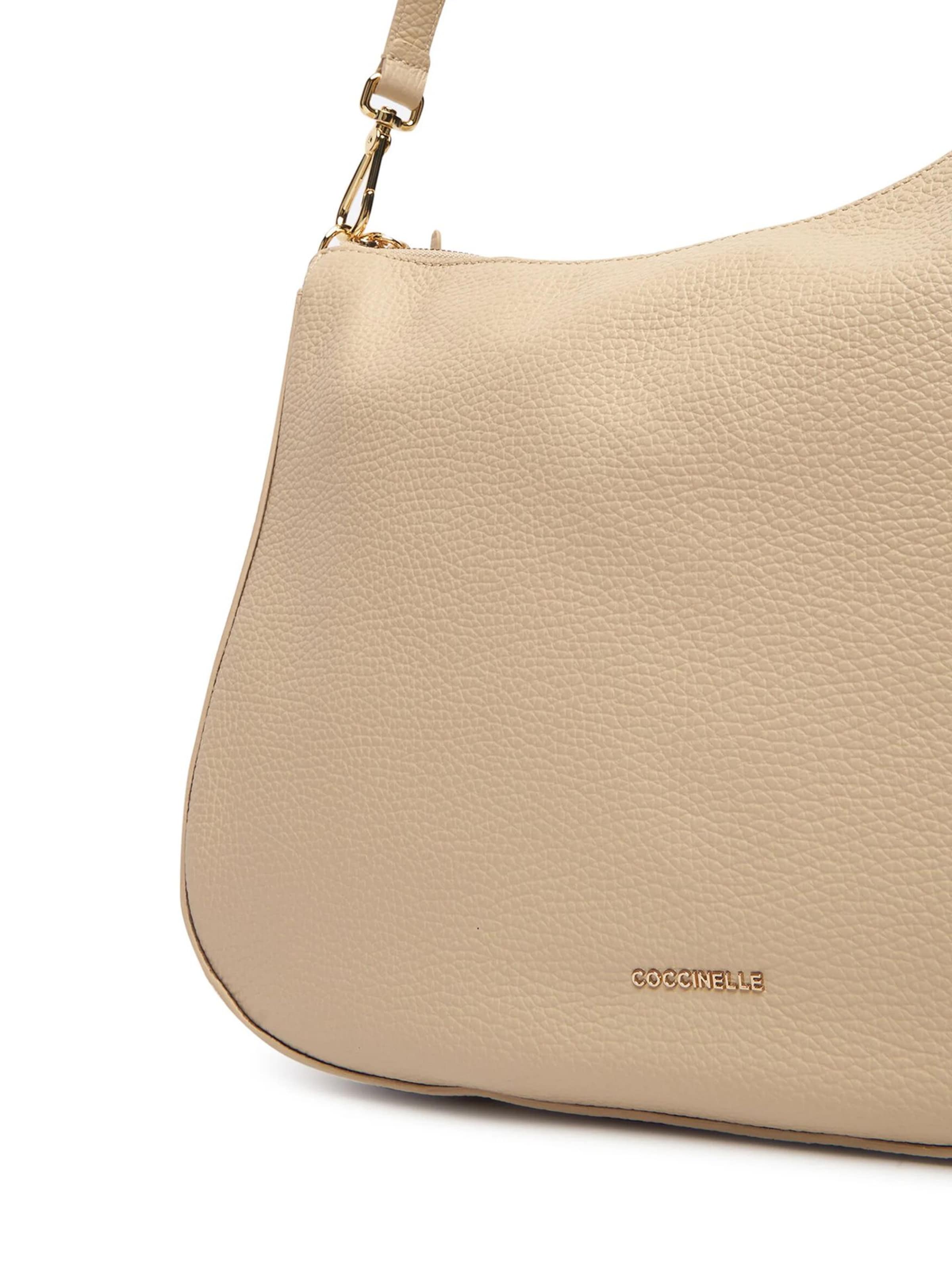 Coccinelle Handtasche 'Coccinelle Nory Handbag Grained Leather'‌ in Beige