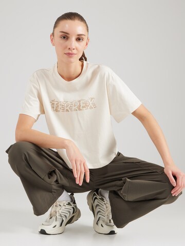 Maglia funzionale 'WILD' di ADIDAS TERREX in bianco: frontale