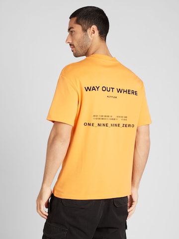 JACK & JONES T-shirt 'THREAD' i orange: framsida