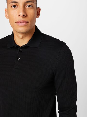 Tricou 'Pleins' de la BOSS Black pe negru