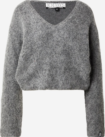 10Days Пуловер в сиво: отпред