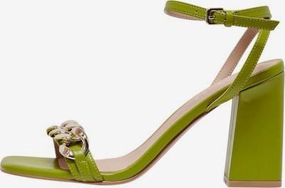 ONLY Sandale in gold / grün, Produktansicht