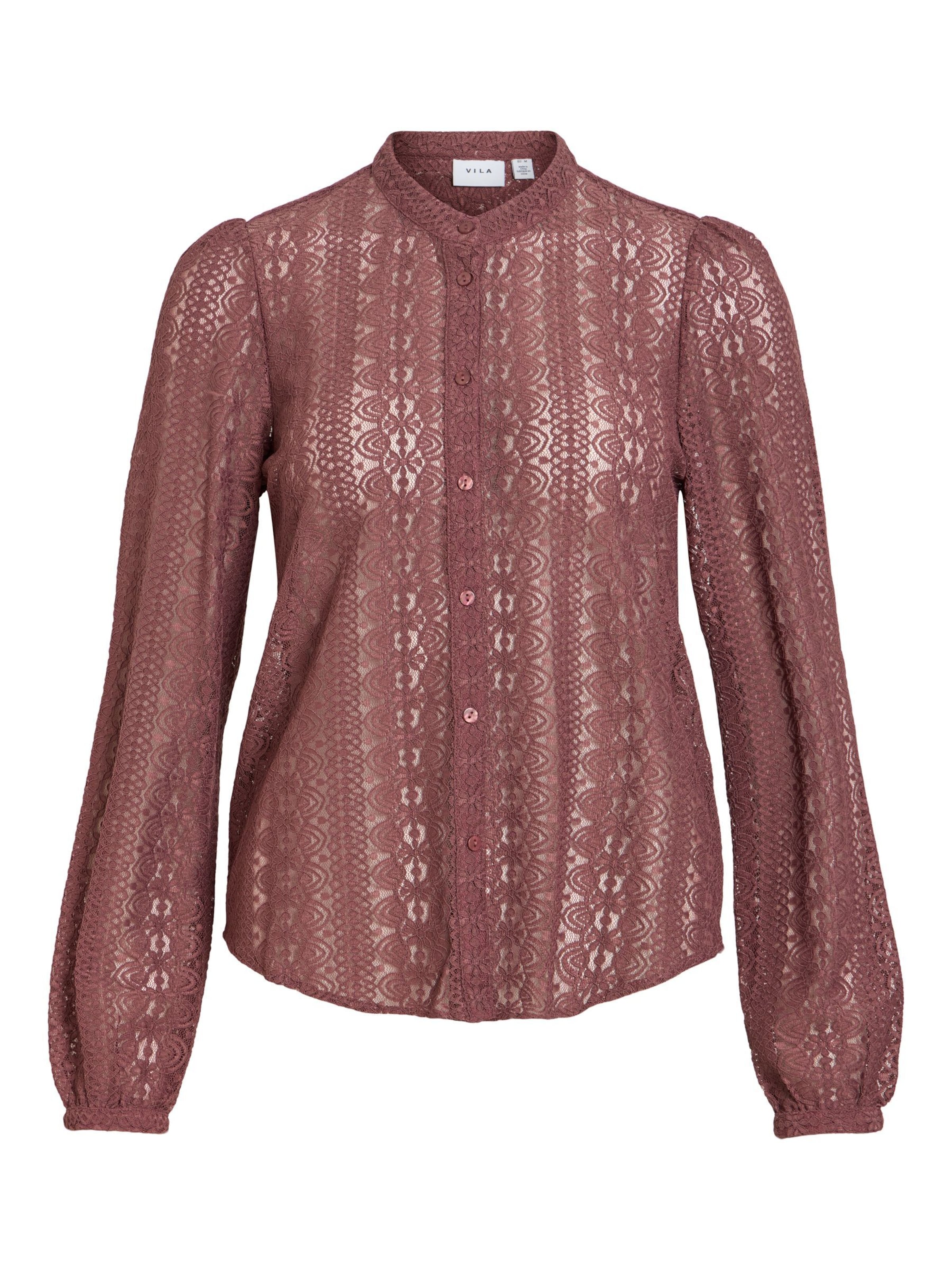 VILA Bluse 'VIChikka' i brun: forside