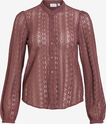 VILA Bluse 'VIChikka' i brun: forside