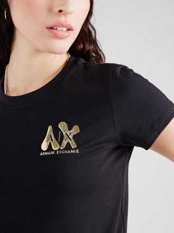 ARMANI EXCHANGE Тениска в черно