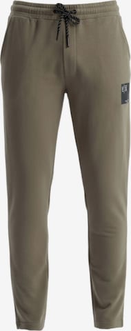 Coupe slim Pantalon 'Eximio' Ombre en vert : devant