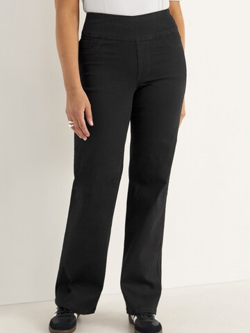 Cellbes of Sweden Wide leg Jeans in Black: front