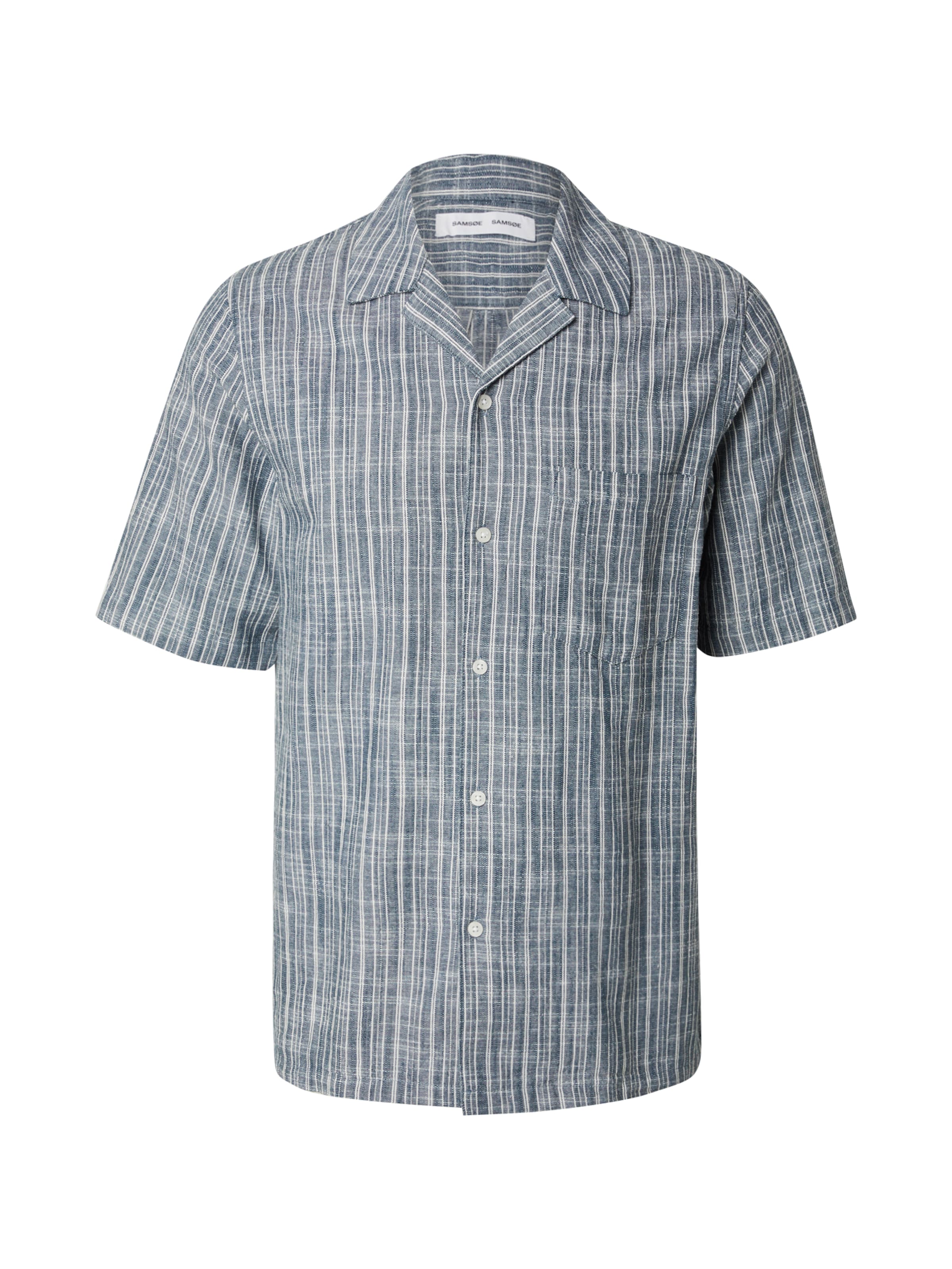 Samsøe Samsøe - Ajuste regular Camisa 'Oscar' en azul: frente