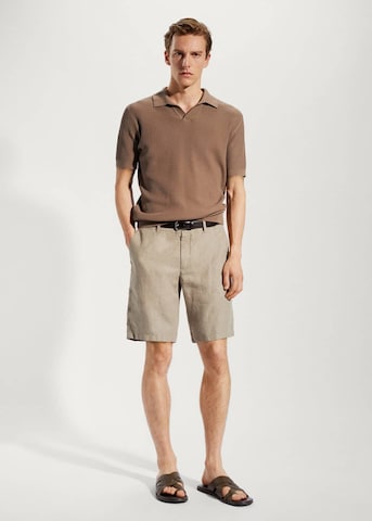 MANGO MAN Regular Shorts 'Carp' in Beige