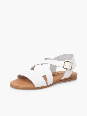 Sandales Pisamonas en blanc : devant