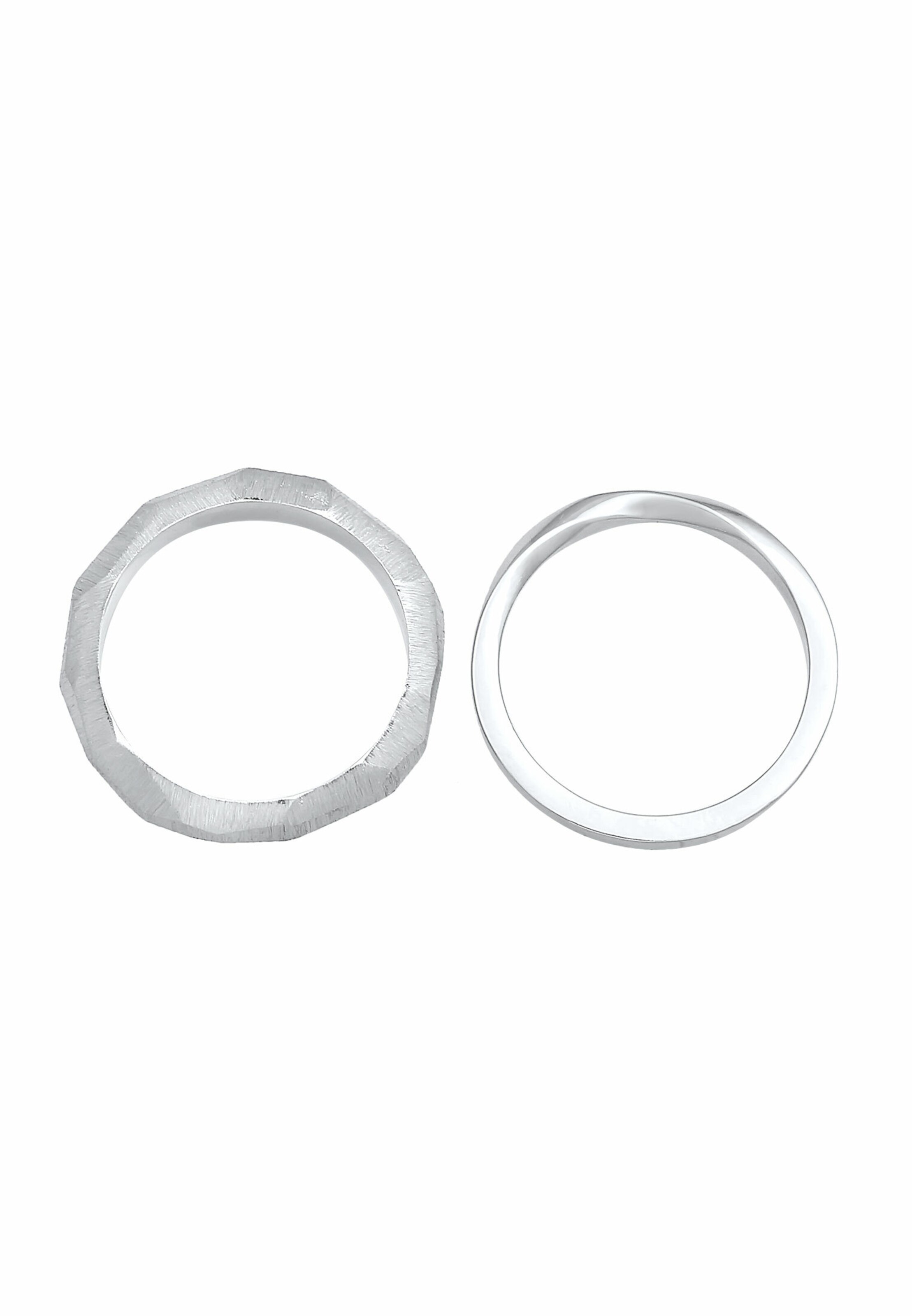 ELLI PREMIUM Ring Bandring in Silber