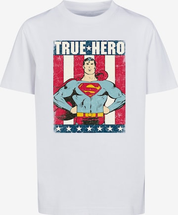 F4NT4STIC Shirt 'DC Comics Superman True Hero' in White: front