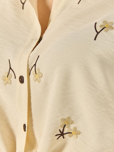 Bianco Lucci Blusa em mel / amarelo claro / preto, Vista do artigo