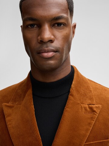 STRELLSON Slim fit Business blazer 'Ashton' in Brown