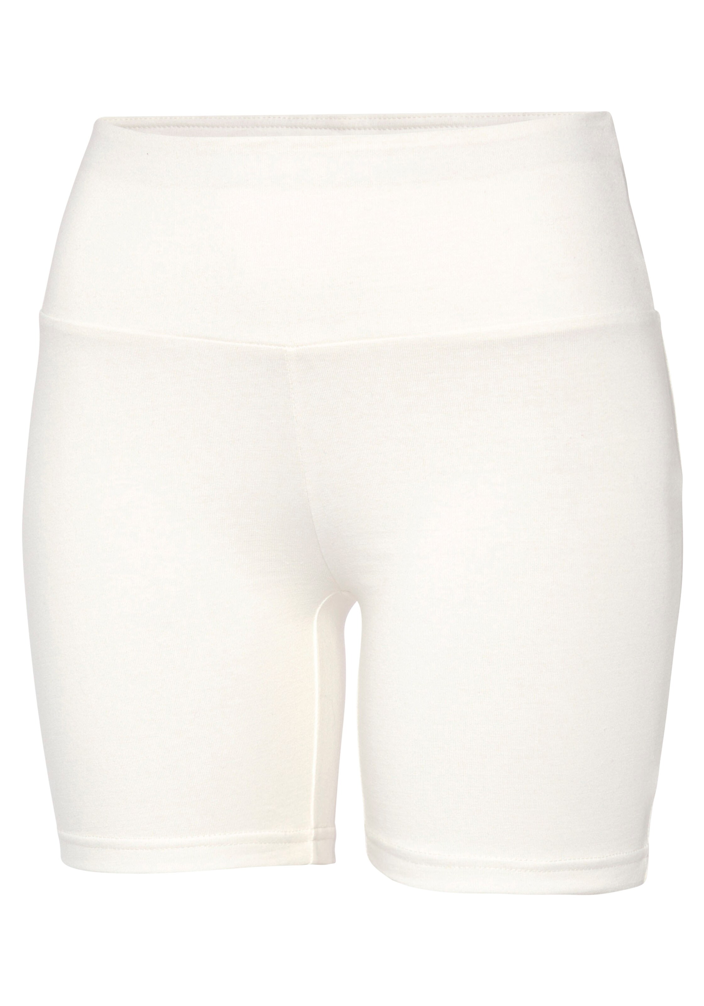 LASCANA Skinny Sportshort in Beige
