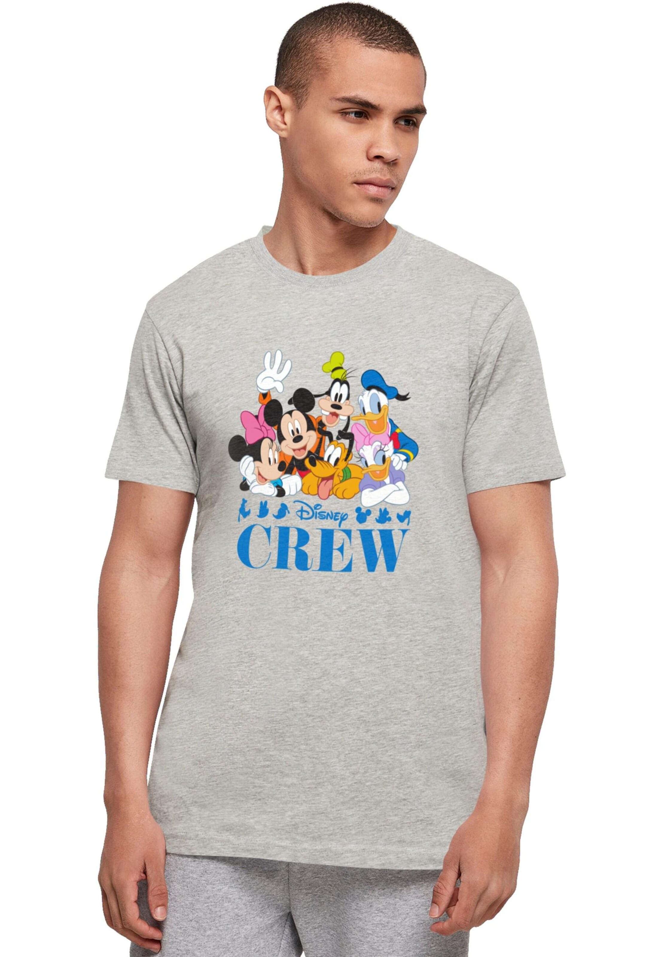 ABSOLUTE CULT Shirt 'Mickey Mouse - Disney Friends' in Grijs: voorkant