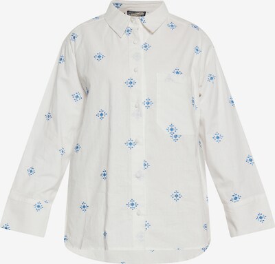 DreiMaster Vintage Blusa em azure / branco lã, Vista do produto