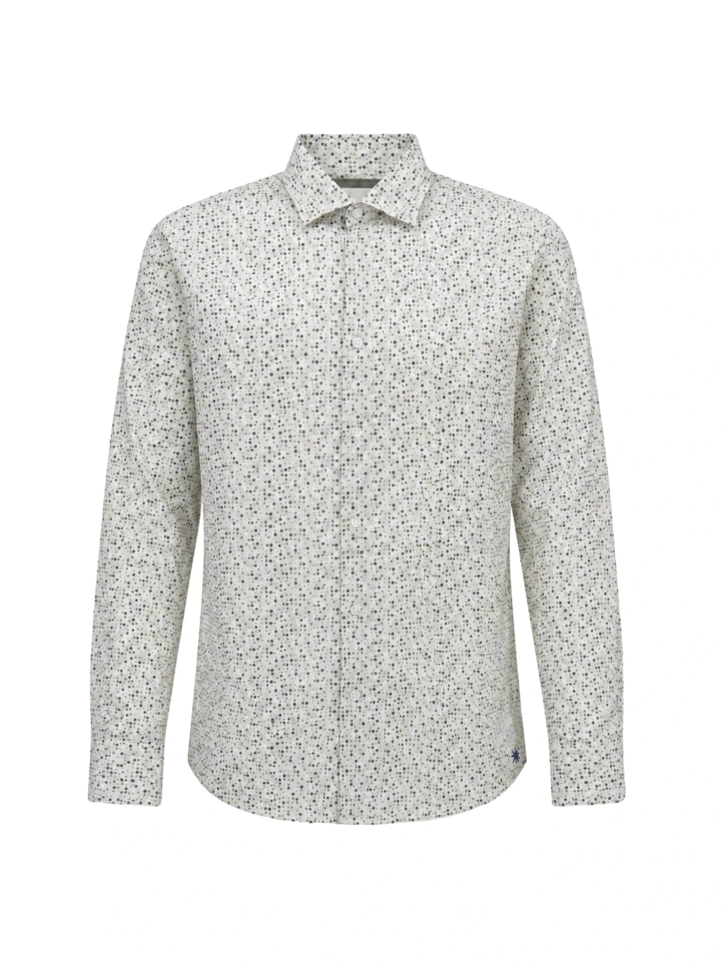 Manuel Ritz Regular fit Button Up Shirt 'Camicia' in White: front