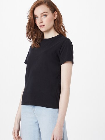 MELA T-Shirt 'KHIRA' (GOTS) in Schwarz: Vorderseite
