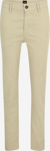 BOSS Slim fit Chino trousers in Beige: front