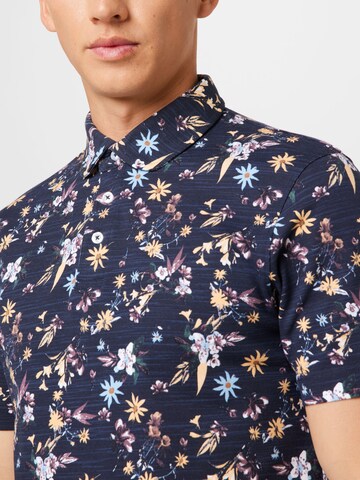 Bruun & Stengade Shirt 'Aitutaki' in Blauw