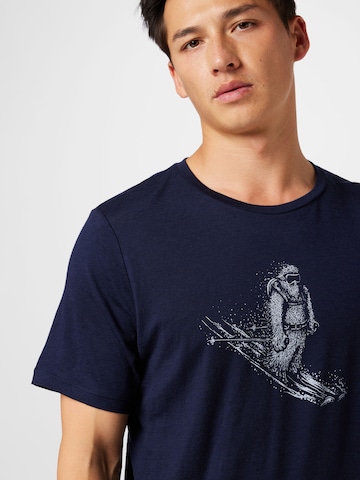 ICEBREAKER - Camisa funcionais 'Tech Lite II Skiing Yeti' em azul