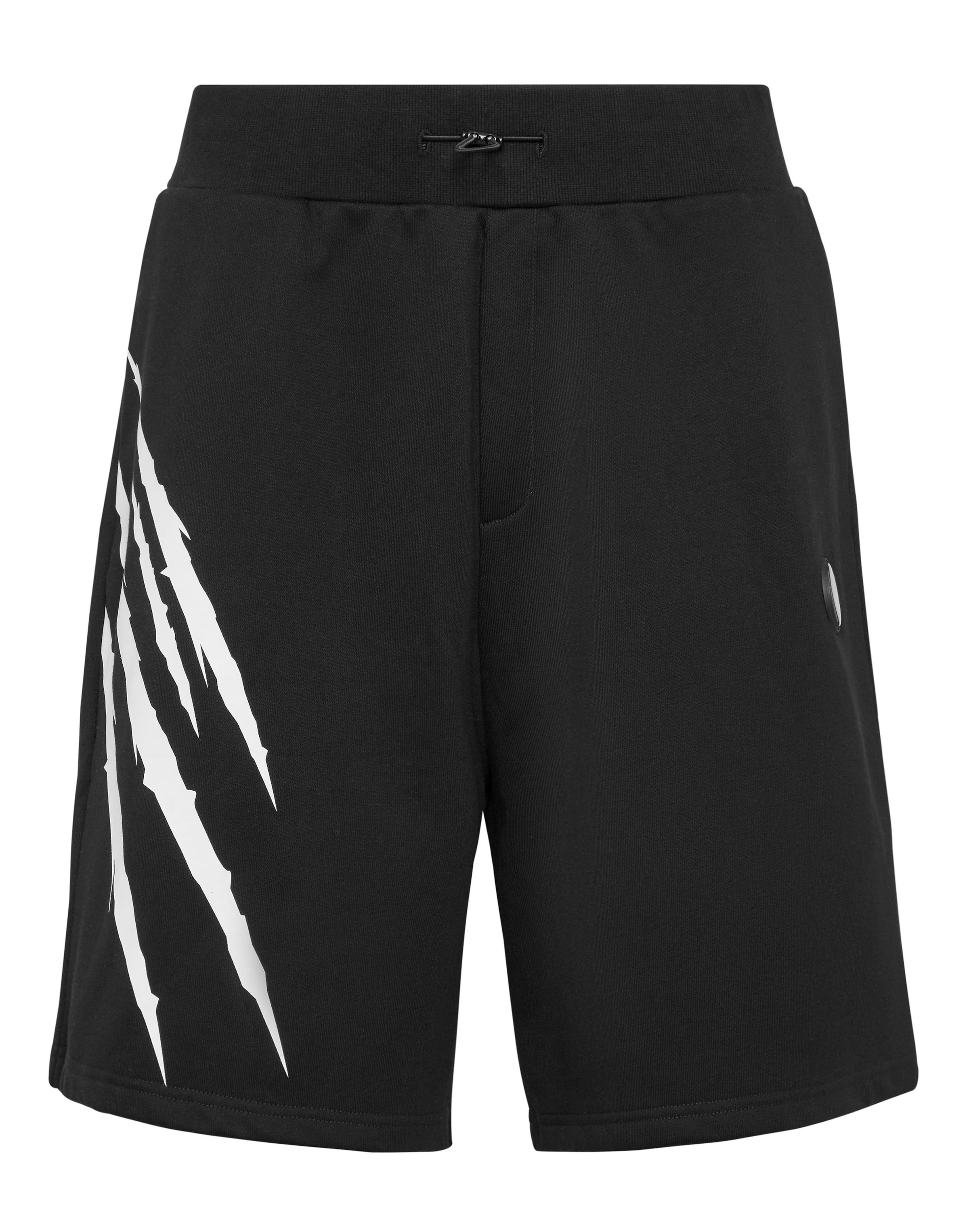 Plein Sport Trousers 'Scratch' in Black / White, Item view