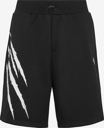 Plein Sport Trousers 'Scratch' in Black: front