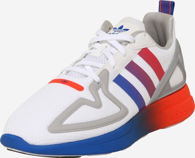 Sportbačiai be auliuko 'ZX 2K FLUX' iš ADIDAS ORIGINALS , spalva - mėlyna / rožinė / balta, Prekių apžvalga