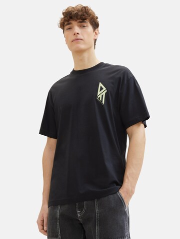 TOM TAILOR DENIM T-Shirt in Schwarz