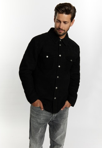 Coupe regular Veste mi-saison DreiMaster Vintage en noir : devant