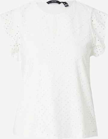 VERO MODA Bluse 'TASSA' i hvit: forside