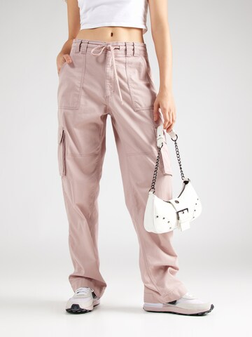 HOLLISTER Loose fit Cargo Pants in Pink: front