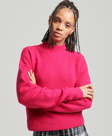 Superdry Sweater in Pink: front