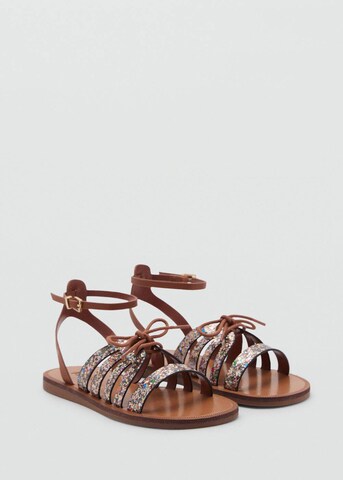 MANGO KIDS Sandale 'Deme' in Braun