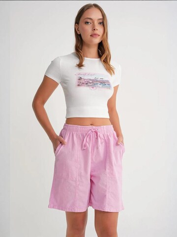 MixRay Shorts in Pink: Vorderseite