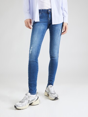 ONLY Skinny Jeans 'CORAL' in Blauw: voorkant