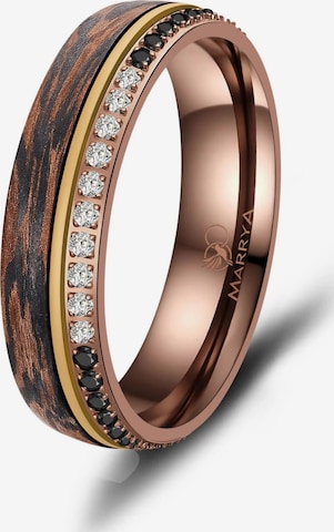 Anello 'MARRYA Ehering CB-06 Carbon-Bronze' di MARRYA in marrone: frontale