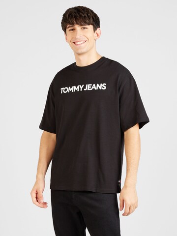 Tommy Jeans - Camisa 'Classics' em preto: frente