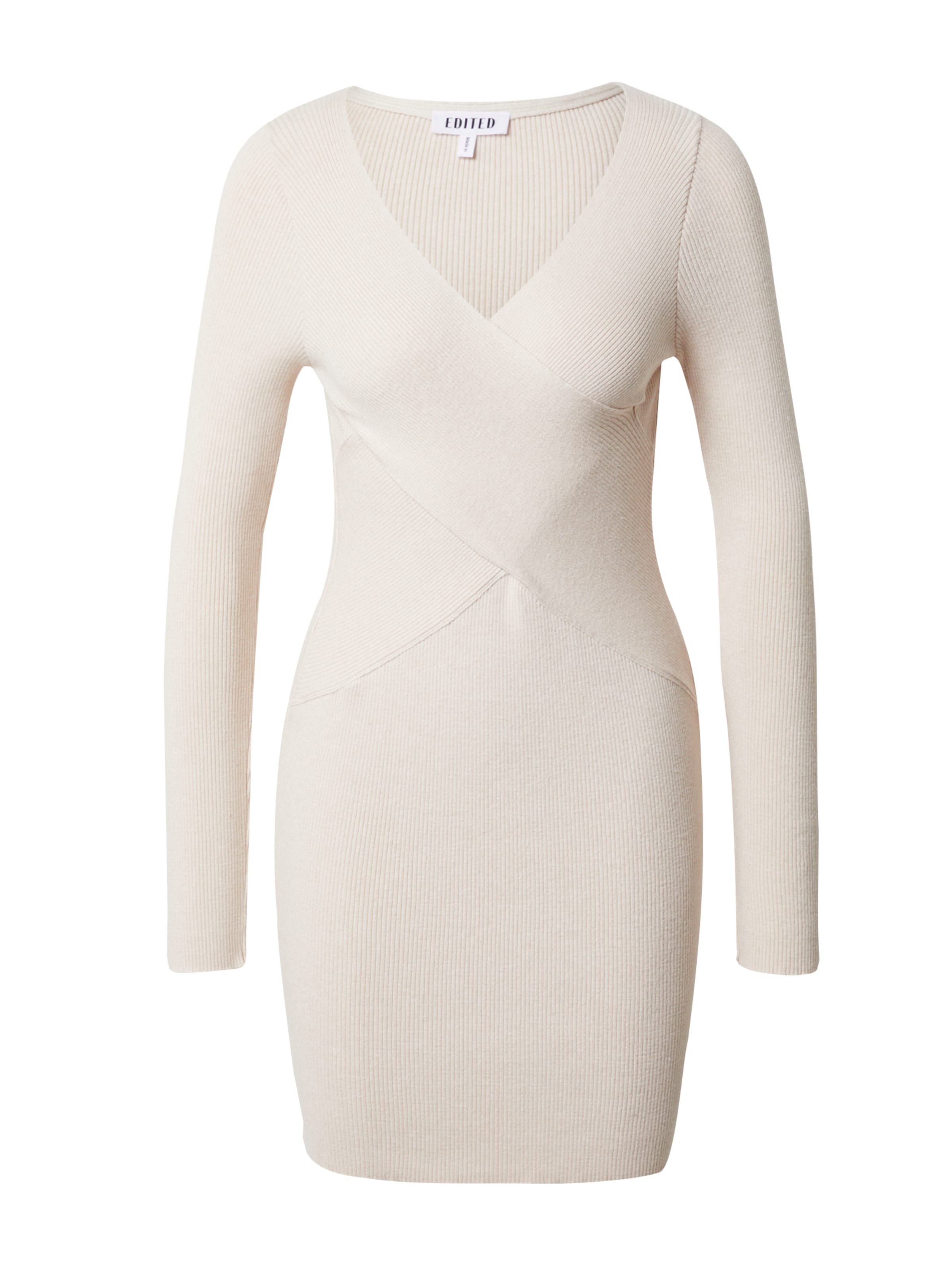 Rochie tricotat 'Amely' de la EDITED pe bej: față