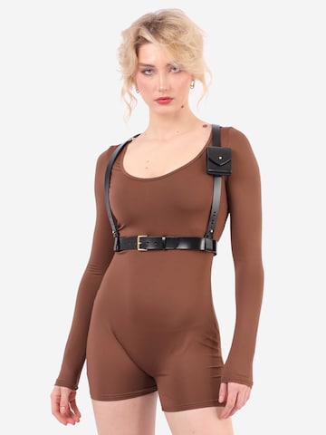 Haute Cuir Belt in Black: front