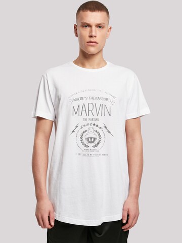 F4NT4STIC T-Shirt 'Looney Tunes Marvin The Martian Where's The Kaboom' in Weiß: predná strana