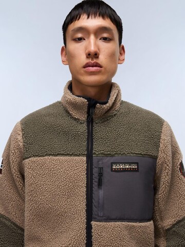 NAPAPIJRI Fleece Jacket in Brown