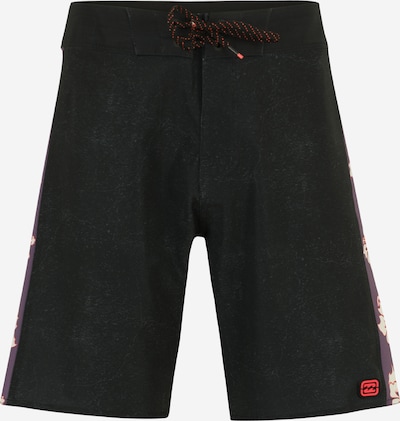 BILLABONG Surferske kupaće hlače 'D BAH PRO' u taupe siva / narančasto crvena / crna / bijela, Pregled proizvoda