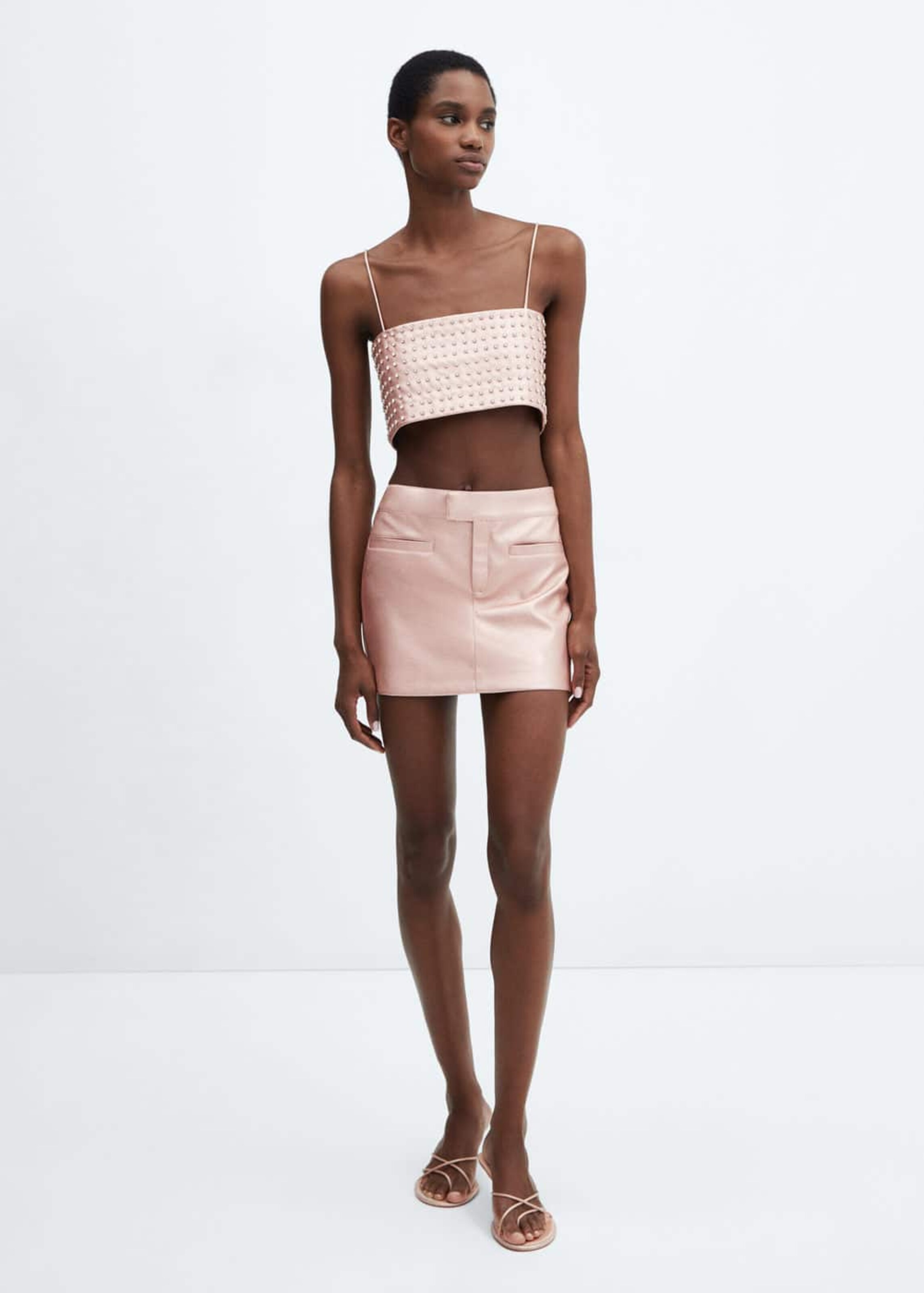 MANGO Skirt Lotus in Rose ABOUT YOU