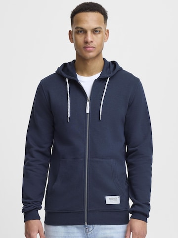 INDICODE JEANS Sweatjacke 'Playno' in Blau: Vorderseite